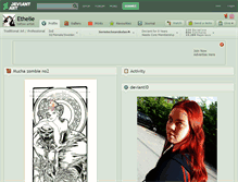 Tablet Screenshot of ethelie.deviantart.com