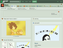 Tablet Screenshot of flaura.deviantart.com