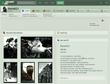 Tablet Screenshot of kermit21.deviantart.com