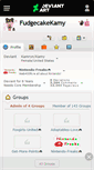 Mobile Screenshot of fudgecakekamy.deviantart.com