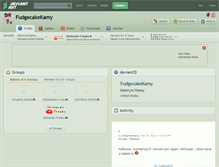 Tablet Screenshot of fudgecakekamy.deviantart.com