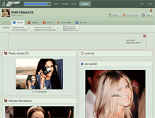 Tablet Screenshot of mad-resource.deviantart.com