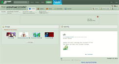 Desktop Screenshot of animefreak12334567.deviantart.com