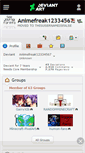 Mobile Screenshot of animefreak12334567.deviantart.com