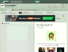 Tablet Screenshot of crimsonmagpie.deviantart.com