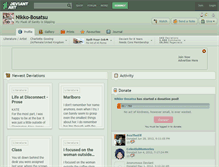 Tablet Screenshot of nikko-bosatsu.deviantart.com