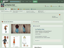 Tablet Screenshot of la-fashion-noir.deviantart.com