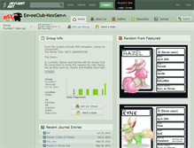 Tablet Screenshot of eeveeclub-nexgen.deviantart.com