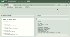 Desktop Screenshot of ghost13.deviantart.com
