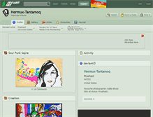 Tablet Screenshot of hermux-tantamoq.deviantart.com