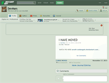 Tablet Screenshot of devmars.deviantart.com