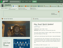 Tablet Screenshot of mesuki23.deviantart.com
