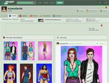 Tablet Screenshot of kylenedevlin.deviantart.com