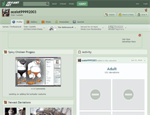 Tablet Screenshot of ocelot99992003.deviantart.com