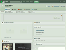 Tablet Screenshot of peachquiver.deviantart.com