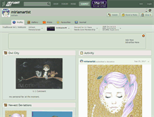 Tablet Screenshot of miriamartist.deviantart.com