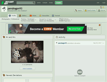 Tablet Screenshot of pendragon93.deviantart.com
