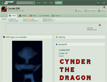 Tablet Screenshot of cynder200.deviantart.com