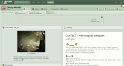 Desktop Screenshot of cloudy-melody.deviantart.com