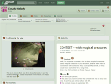 Tablet Screenshot of cloudy-melody.deviantart.com