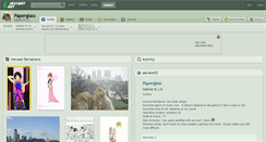 Desktop Screenshot of paperglass.deviantart.com