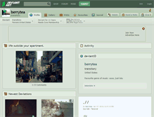 Tablet Screenshot of berrytea.deviantart.com