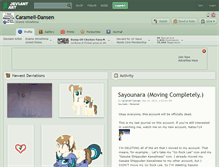 Tablet Screenshot of caramell-dansen.deviantart.com