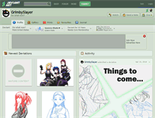 Tablet Screenshot of grimbyslayer.deviantart.com