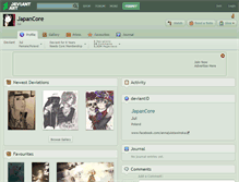 Tablet Screenshot of japancore.deviantart.com