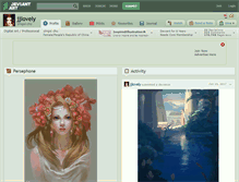 Tablet Screenshot of jjlovely.deviantart.com