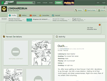 Tablet Screenshot of longhairedbum.deviantart.com