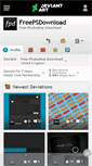 Mobile Screenshot of freepsdownload.deviantart.com