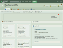 Tablet Screenshot of khaosxdemonxakito.deviantart.com