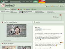 Tablet Screenshot of hippiesarah94.deviantart.com
