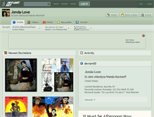 Tablet Screenshot of jonda-love.deviantart.com