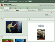 Tablet Screenshot of michiruremo.deviantart.com