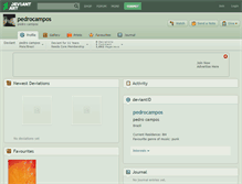 Tablet Screenshot of pedrocampos.deviantart.com