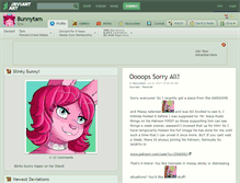 Tablet Screenshot of bunnytam.deviantart.com