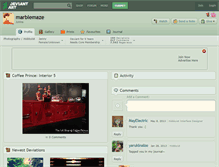 Tablet Screenshot of marblemaze.deviantart.com