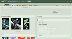 Desktop Screenshot of flame89.deviantart.com