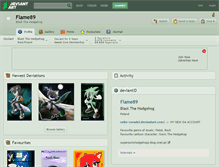 Tablet Screenshot of flame89.deviantart.com