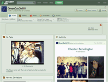Tablet Screenshot of greendaygirl18.deviantart.com