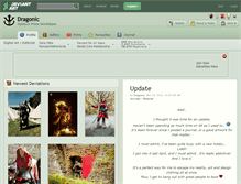 Tablet Screenshot of dragonic.deviantart.com