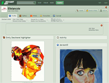 Tablet Screenshot of elleiancole.deviantart.com