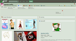 Desktop Screenshot of identityconflict.deviantart.com