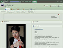 Tablet Screenshot of mevimake-up.deviantart.com