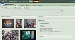 Desktop Screenshot of loveanddestroy.deviantart.com