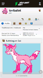 Mobile Screenshot of loviballet.deviantart.com