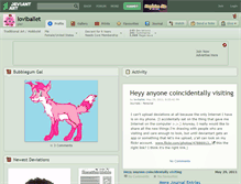 Tablet Screenshot of loviballet.deviantart.com