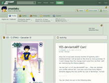 Tablet Screenshot of cmaotaku.deviantart.com